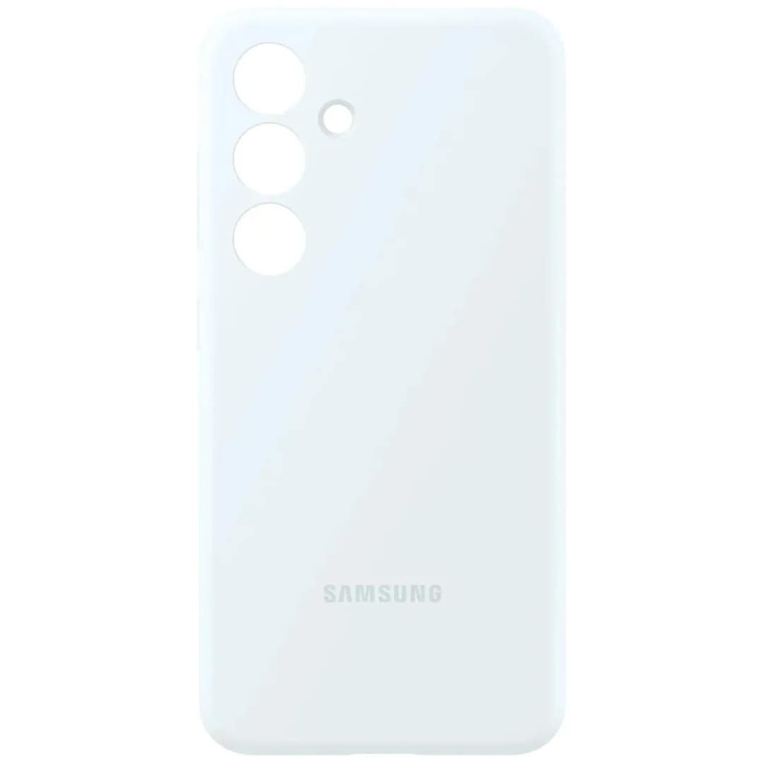 Чехол Samsung Silicone Case для S24 White, Белый — фото 3