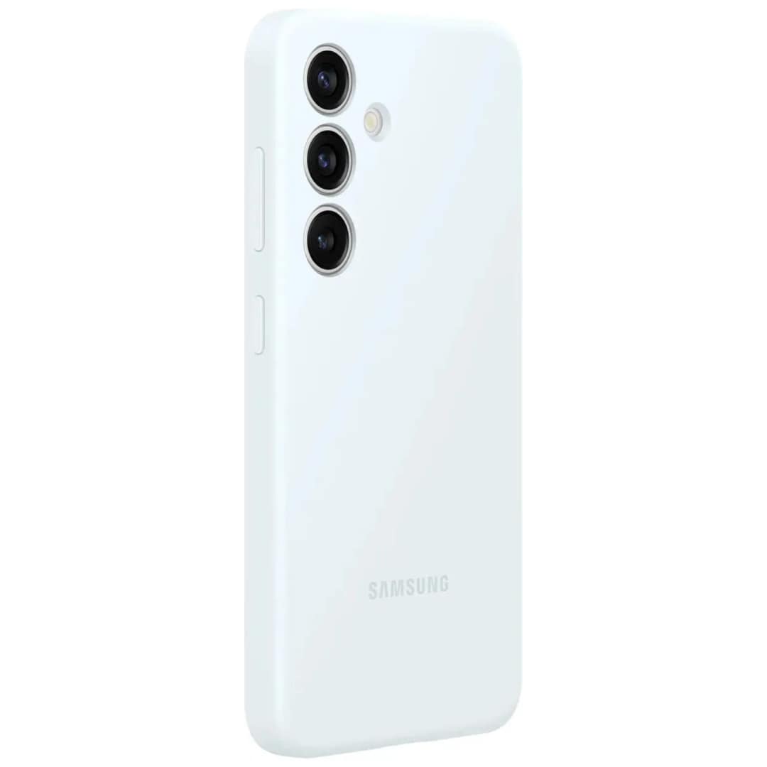 Чехол Samsung Silicone Case для S24 White, Белый — фото 4