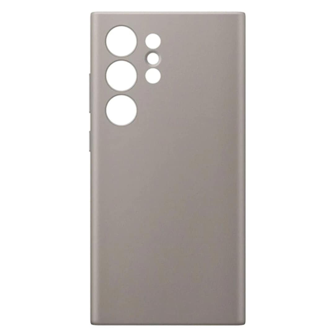 Чехол Samsung Vegan Leather Case для S24 Ultra Taupe, Серый — фото 4