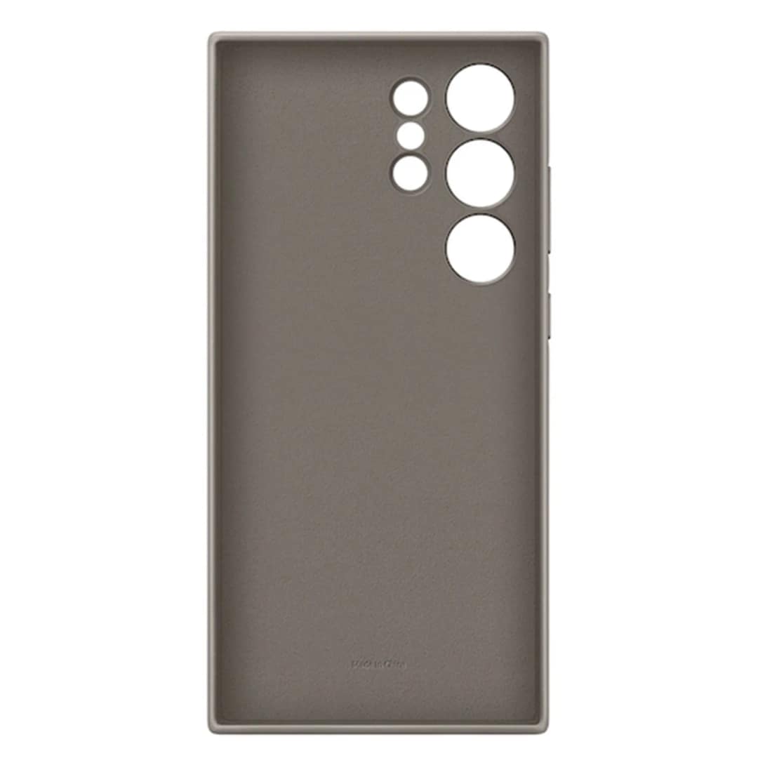 Чехол Samsung Vegan Leather Case для S24 Ultra Taupe, Серый — фото 5