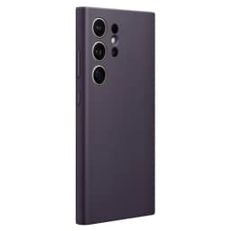 Чехол Samsung Vegan Leather Case для S24 Ultra Dark Violet, Тёмно-фиолетовый — фото 1