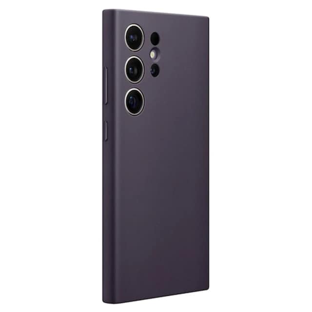 Чехол Samsung Vegan Leather Case для S24 Ultra Dark Violet, Тёмно-фиолетовый