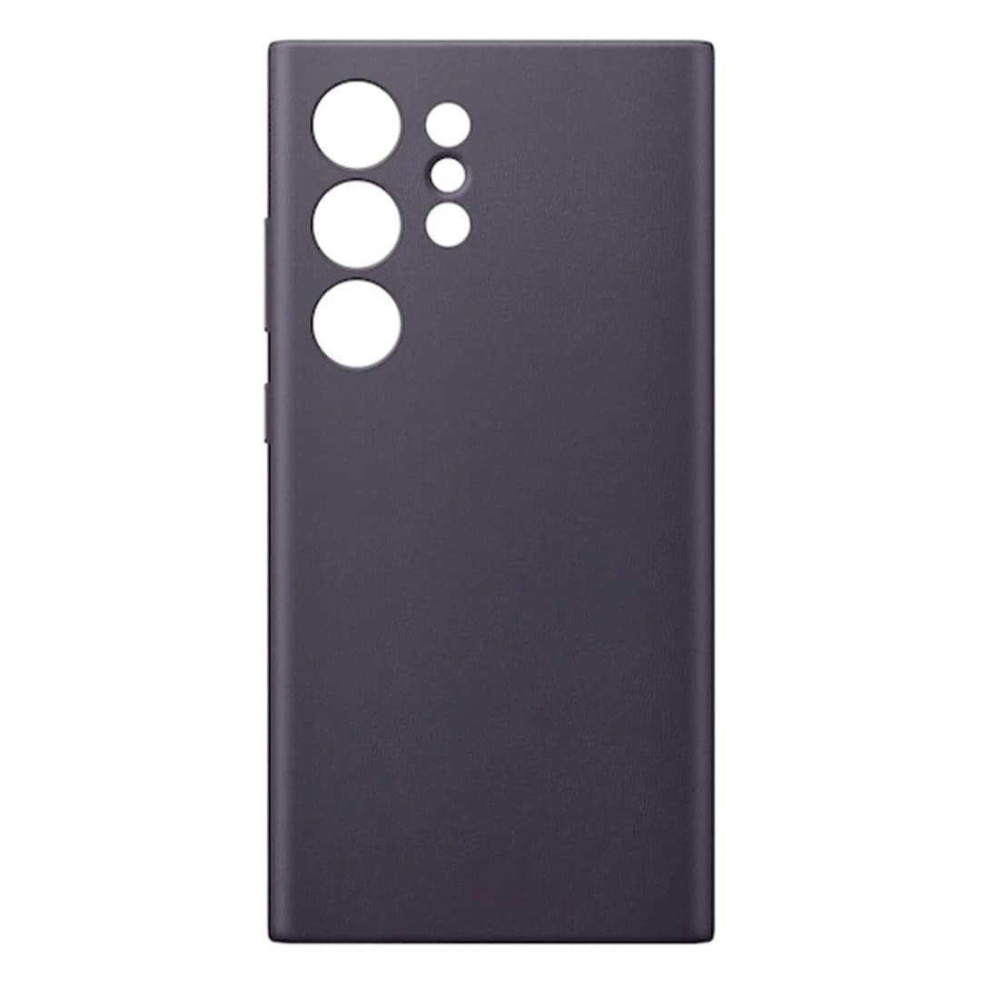 Чехол Samsung Vegan Leather Case для S24 Ultra Dark Violet, Тёмно-фиолетовый — фото 3