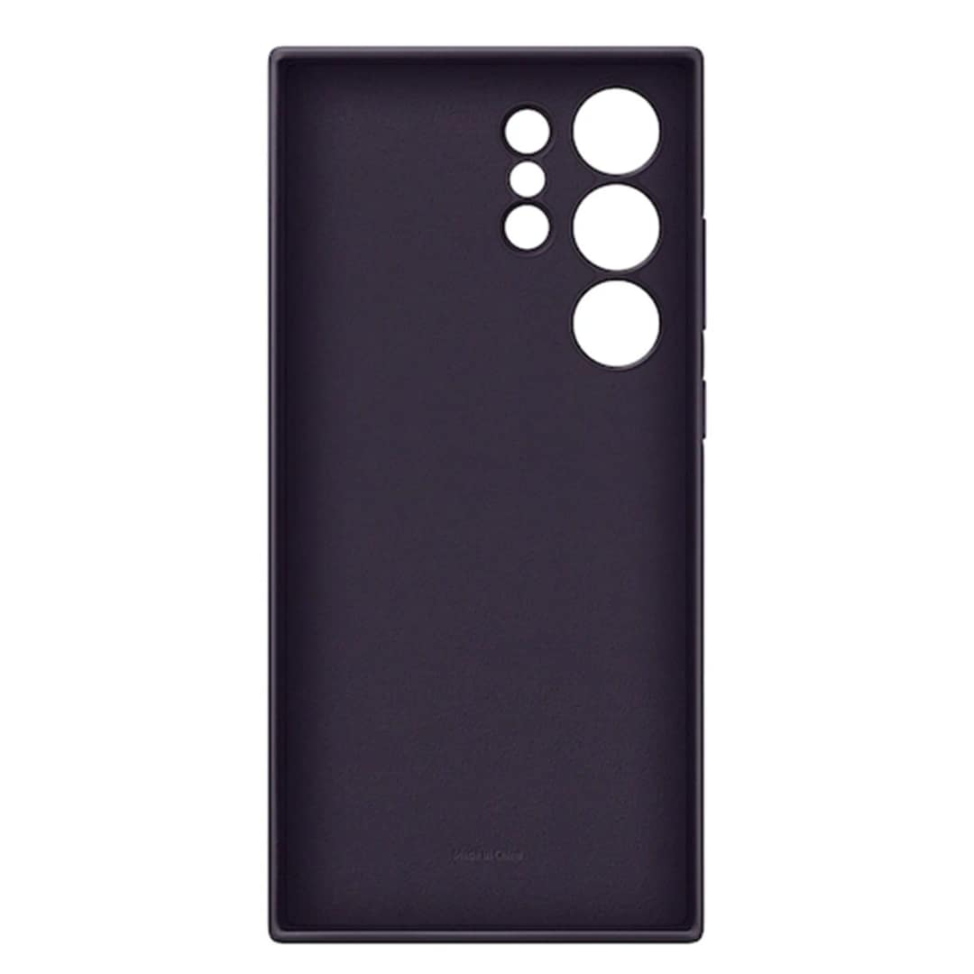 Чехол Samsung Vegan Leather Case для S24 Ultra Dark Violet, Тёмно-фиолетовый — фото 4