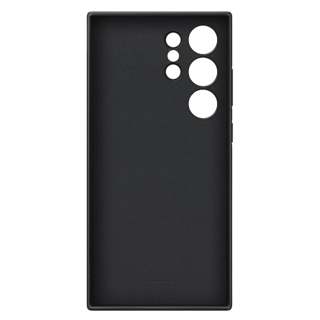 Чехол Samsung Vegan Leather Case для S24 Ultra Black, Черный — фото 4
