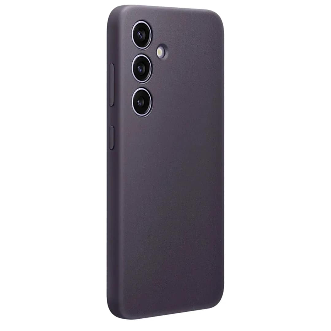 Чехол Samsung Vegan Leather Case для S24 Plus Dark Violet, Фиолетовый — фото 3