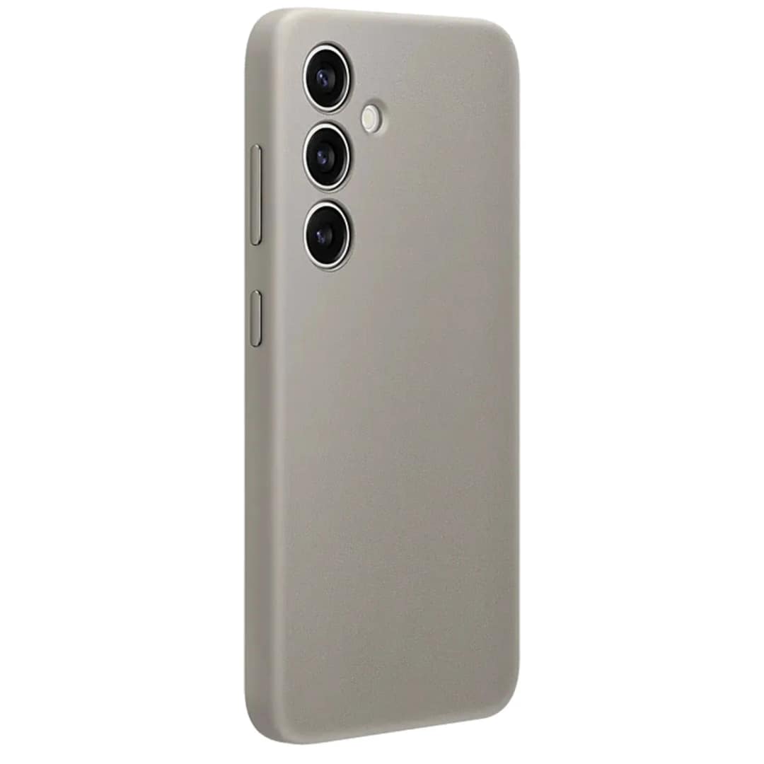 Чехол Samsung Vegan Leather Case для S24 Plus Taupe, Серый — фото 3