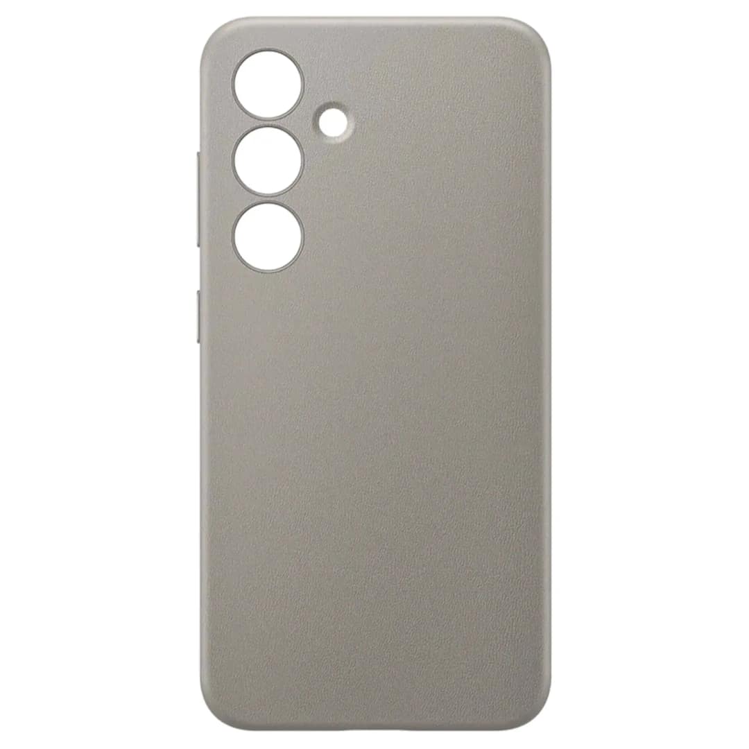 Чехол Samsung Vegan Leather Case для S24 Plus Taupe, Серый — фото 4