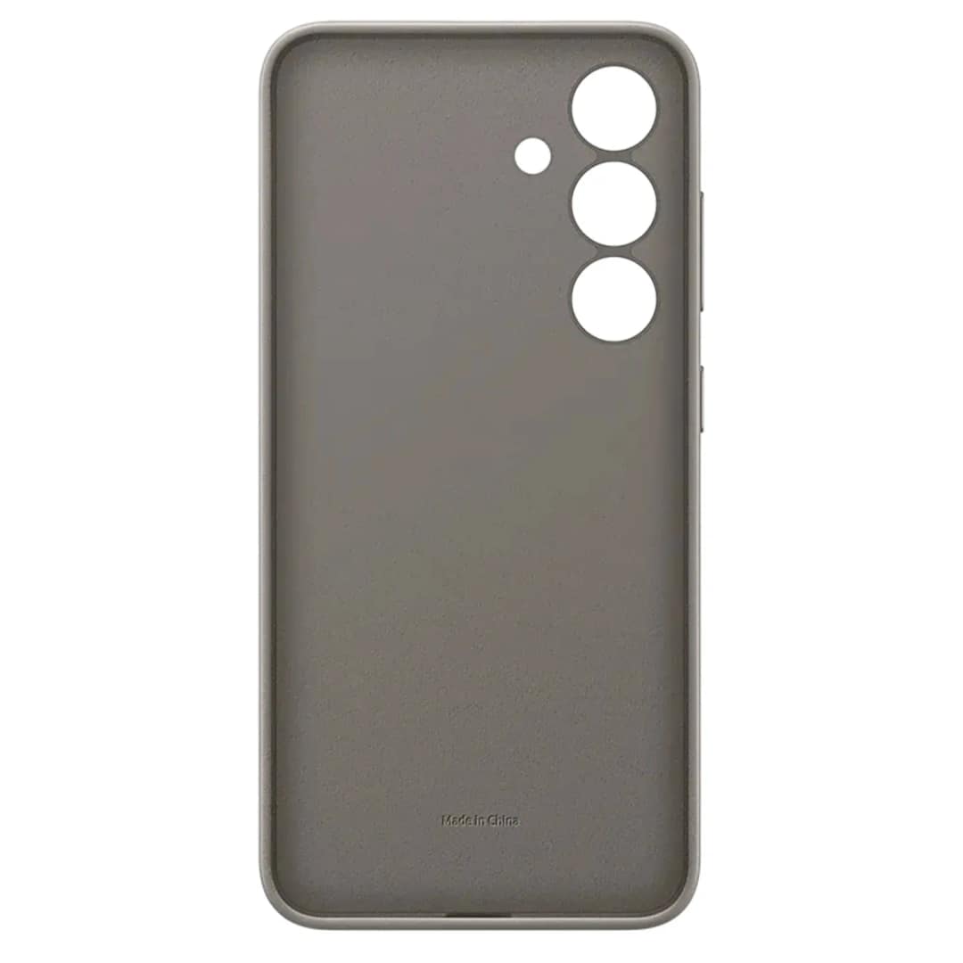 Чехол Samsung Vegan Leather Case для S24 Plus Taupe, Серый — фото 5