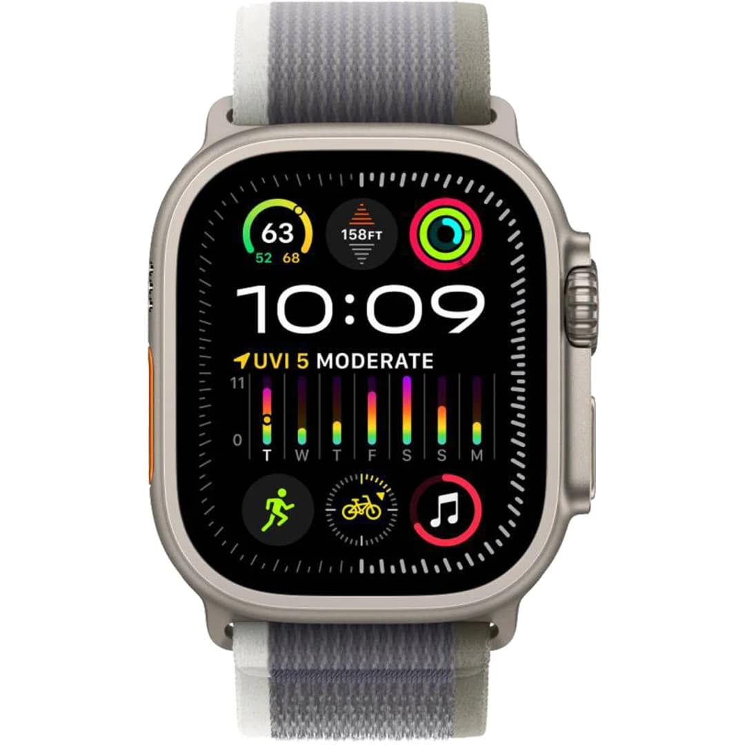 Ремешок Apple Watch Ultra 49mm Green Gray Trail Loop M L, Silver — фото 3