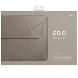 Чехол-подставка Uniq OSLO Laptop Sleeve для ноутбуков 14 Gray, Серый — фото 4