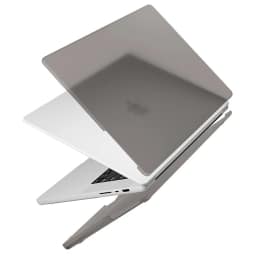 Чехол Uniq CLARO для MacBook Air 13 Matte Grey, Прозрачный тёмный — фото 2
