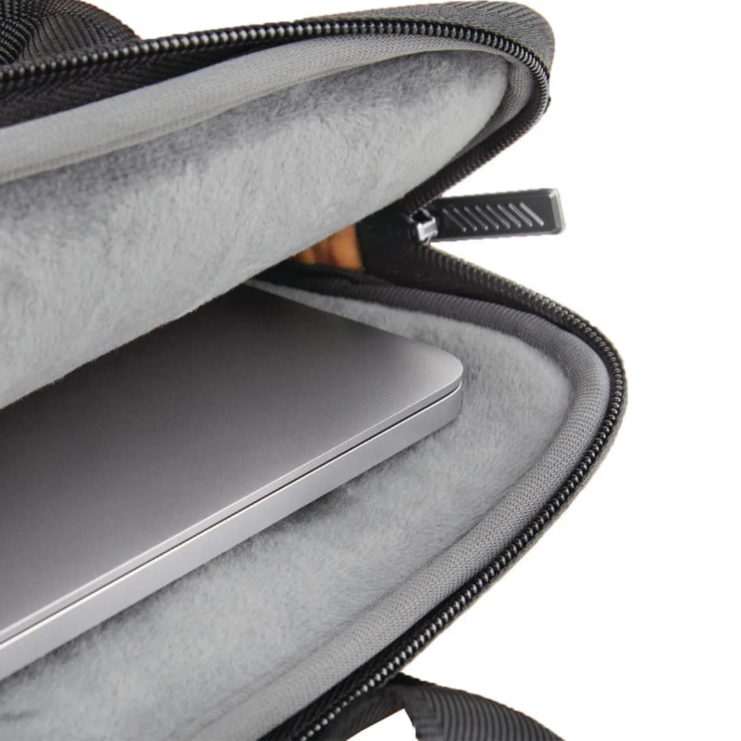 Сумка Uniq Stockholm Laptop Bag для ноутбука до 16 Black, Черный — фото 4