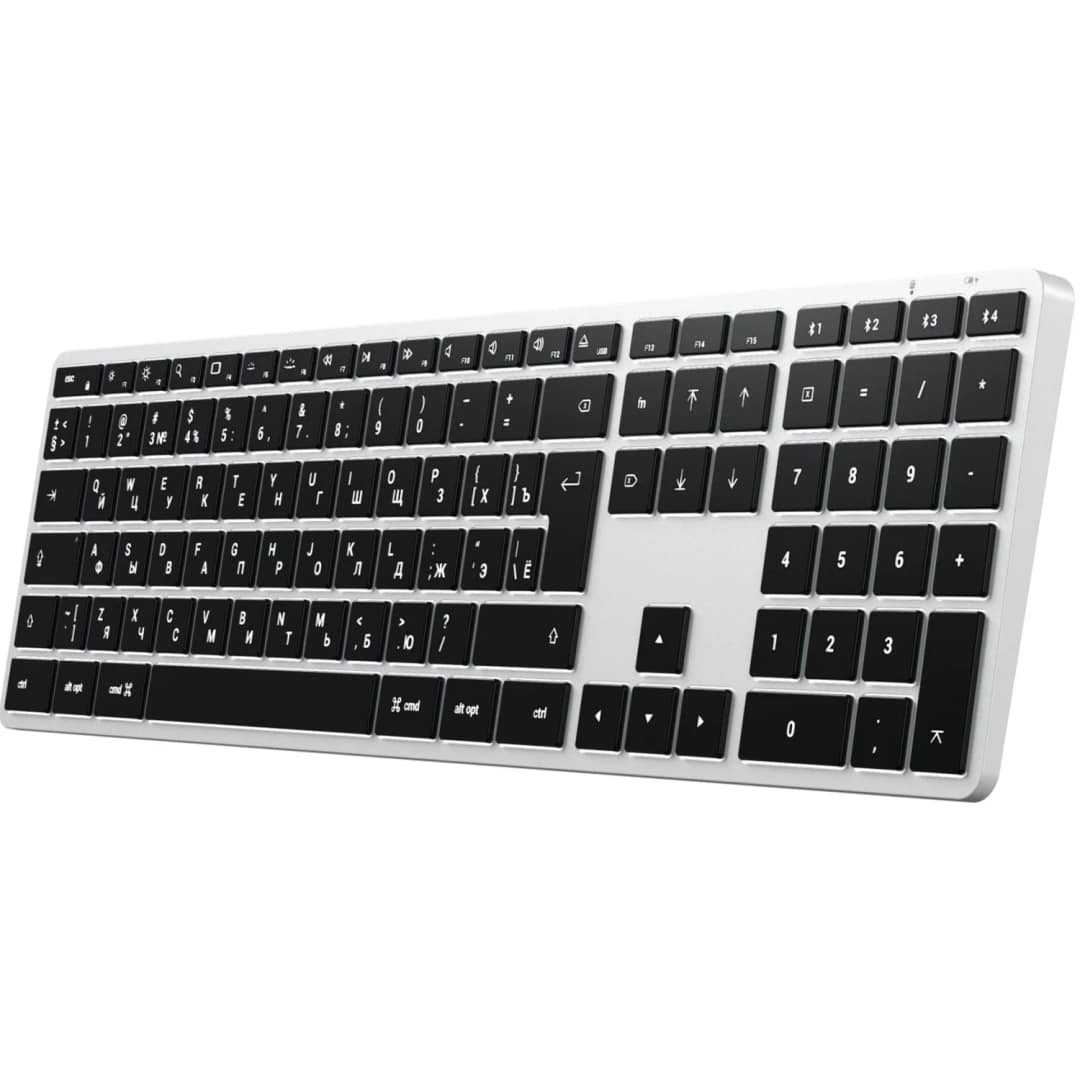 Беспроводная клавиатура Satechi Slim X3 Silver, Серебристый — фото 4