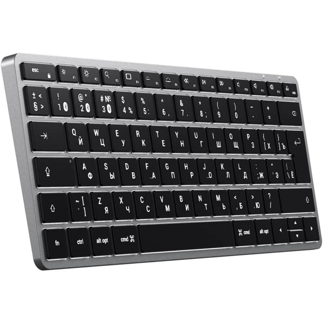 Беспроводная клавиатура Satechi Slim X1 Space Gray, Серый — фото 2