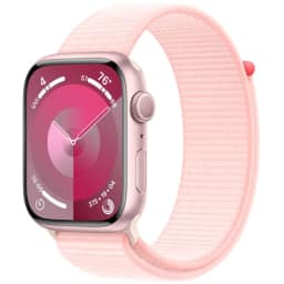 Смарт-часы Apple Watch Series 9 41mm Pink Aluminum Case with Light Pink Sport Loop, Розовый — фото 1