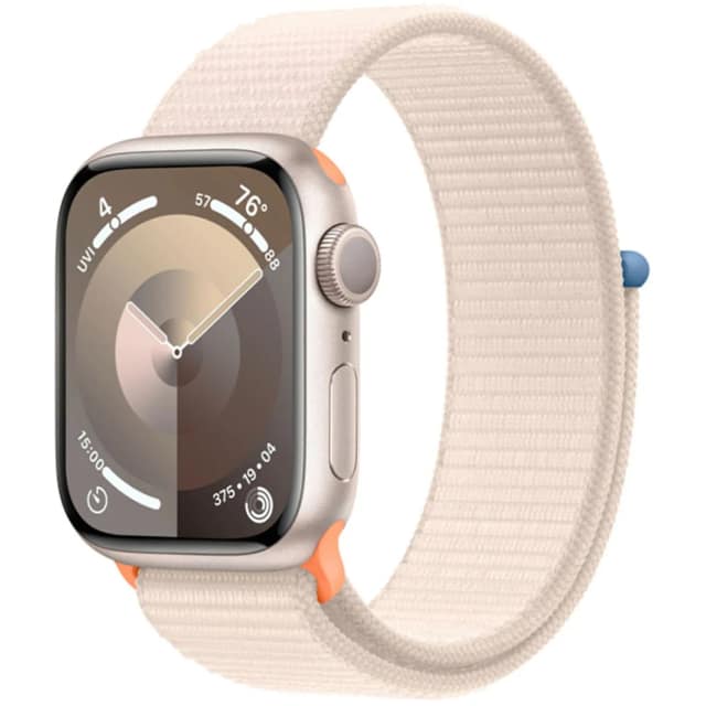 Смарт-часы Apple Watch Series 9 45mm Starlight Aluminum Case with Starlight Sport Loop, Бежевый