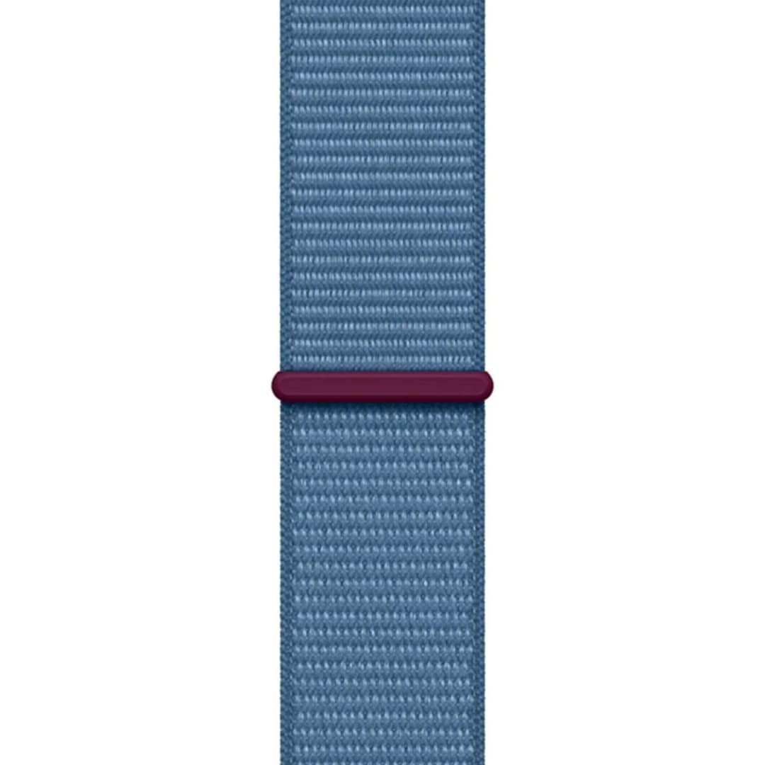 Смарт-часы Apple Watch Series 9 41mm Silver Aluminum Case with Winter Blue Sport Loop, Синий — фото 3
