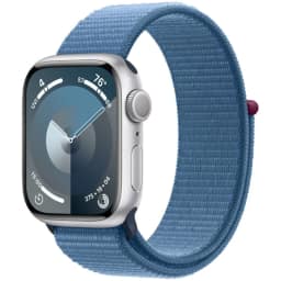 Смарт-часы Apple Watch Series 9 45mm Silver Aluminum Case with Winter Blue Sport Loop, Синий — фото 1