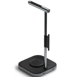 Беспроводное зарядное устройство Satechi 2-in-1 Headphone Stand with Wireless Charger Space Grey, Серый — фото 2