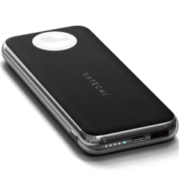 Беспроводное зарядное устройство Satechi Quatro Wireless Power Bank Space Grey, Серый — фото 3
