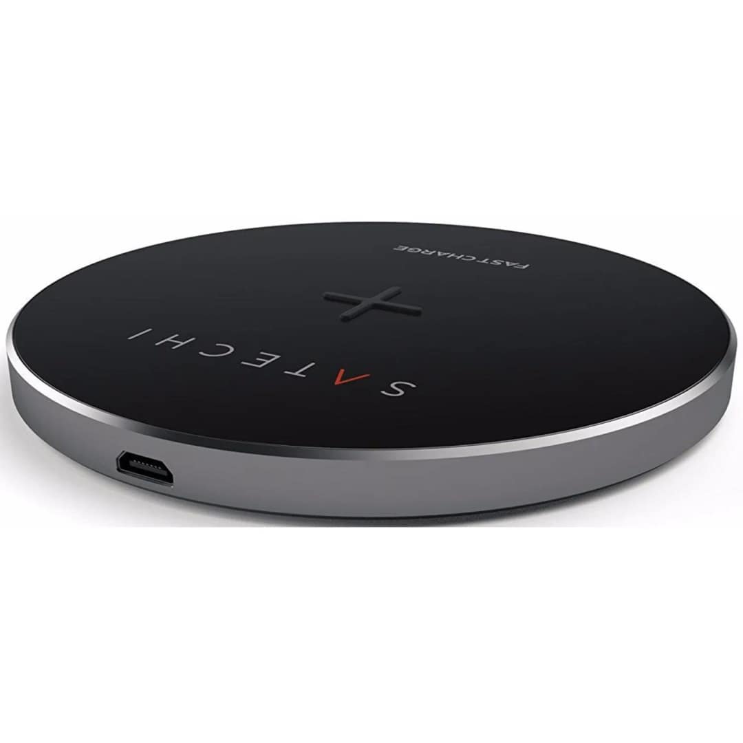 Беспроводное зарядное устройство Satechi Wireless Charger Space Grey, Серый — фото 3