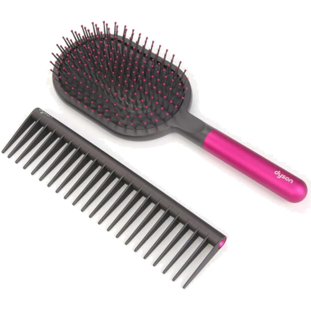 Комплект расчесок Dyson Hair Comb Set Fuchsia Nickel, Розовый — фото 2