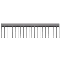 Расческа гребень Dyson Detangling Comb Iron Fuchsia, Серый — фото 4