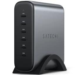 Сетевое зарядное устройство Satechi 200W USB-C 6-Port PD GaN Charger Space Gray, Серый — фото 1