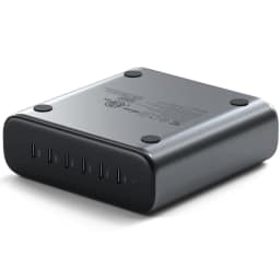 Сетевое зарядное устройство Satechi 200W USB-C 6-Port PD GaN Charger Space Gray, Серый — фото 3