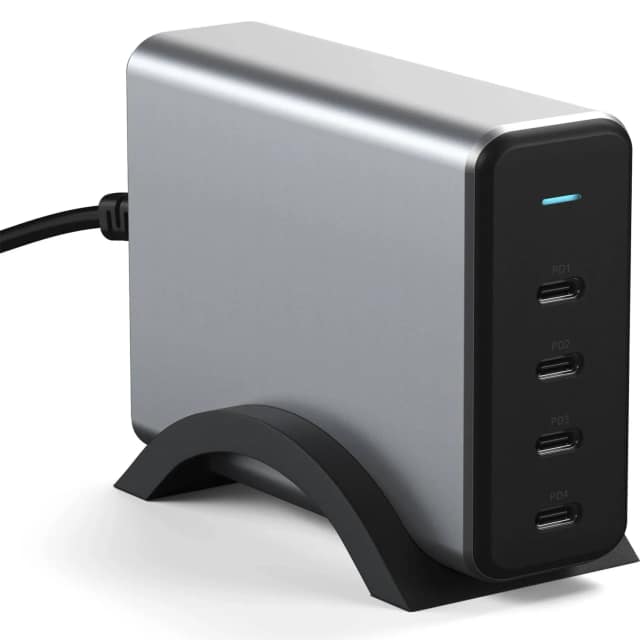 Сетевое зарядное устройство Satechi 165W USB-C 4-Port PD GaN Charger Space Gray, Серый