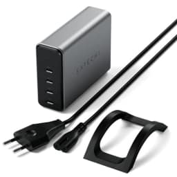 Сетевое зарядное устройство Satechi 165W USB-C 4-Port PD GaN Charger Space Gray, Серый — фото 4