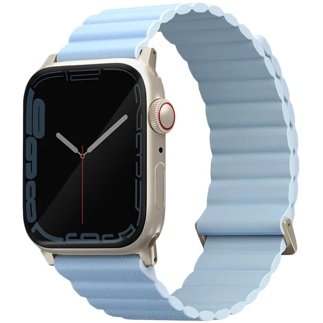 Ремешок Uniq Revix Premium для Apple Watch 38 40 41 Arctic Soft Blue, Голубой — фото 2