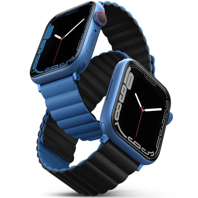 Ремешок Uniq Revix reversible Magnetic для Apple Watch 38 40 41 Blue Black, Синий
