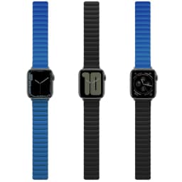 Ремешок Uniq Revix reversible Magnetic для Apple Watch 38 40 41 Blue Black, Синий — фото 2