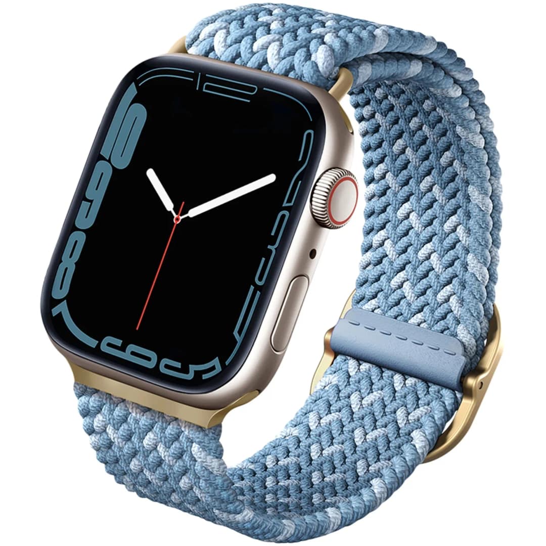 Ремешок Uniq Aspen Design Strap Braided для Apple Watch 38 40 41 Cerulean Blue, Голубой — фото 2