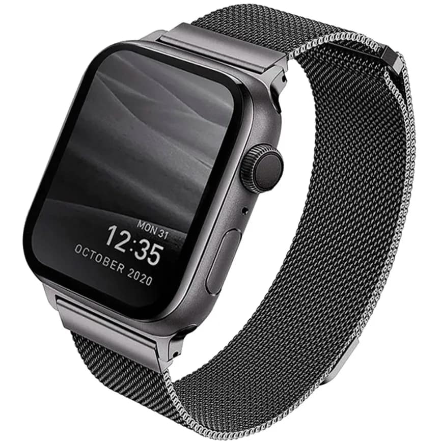 Ремешок Uniq Dante Strap Mesh Steel для Apple Watch 38 40 41 Graphite, Серый — фото 2