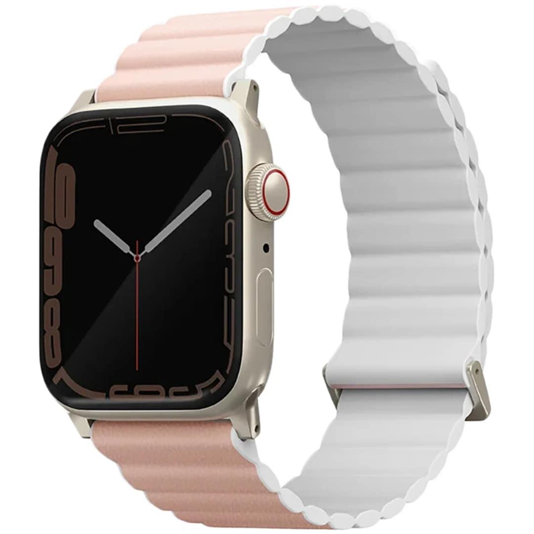 Ремешок Uniq Revix Premium для Apple Watch 44 45 49 Pink White, Розовый — фото 2