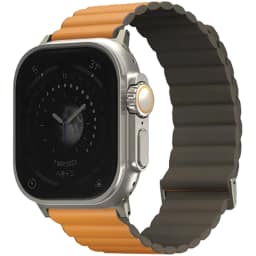 Ремешок Uniq Revix Premium для Apple Watch 44 45 49 Orange Khaki, Оранжевый — фото 2