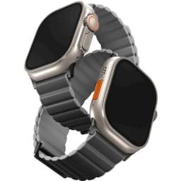 Ремешок Uniq Revix Premium для Apple Watch 44 45 49 Charcoal Ash Grey, Серый — фото 1