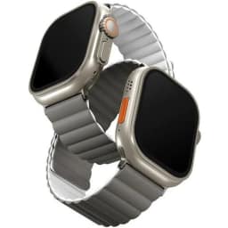 Ремешок Uniq Revix reversible Magnetic для Apple Watch 44 45 49 Grey White, Серый — фото 1