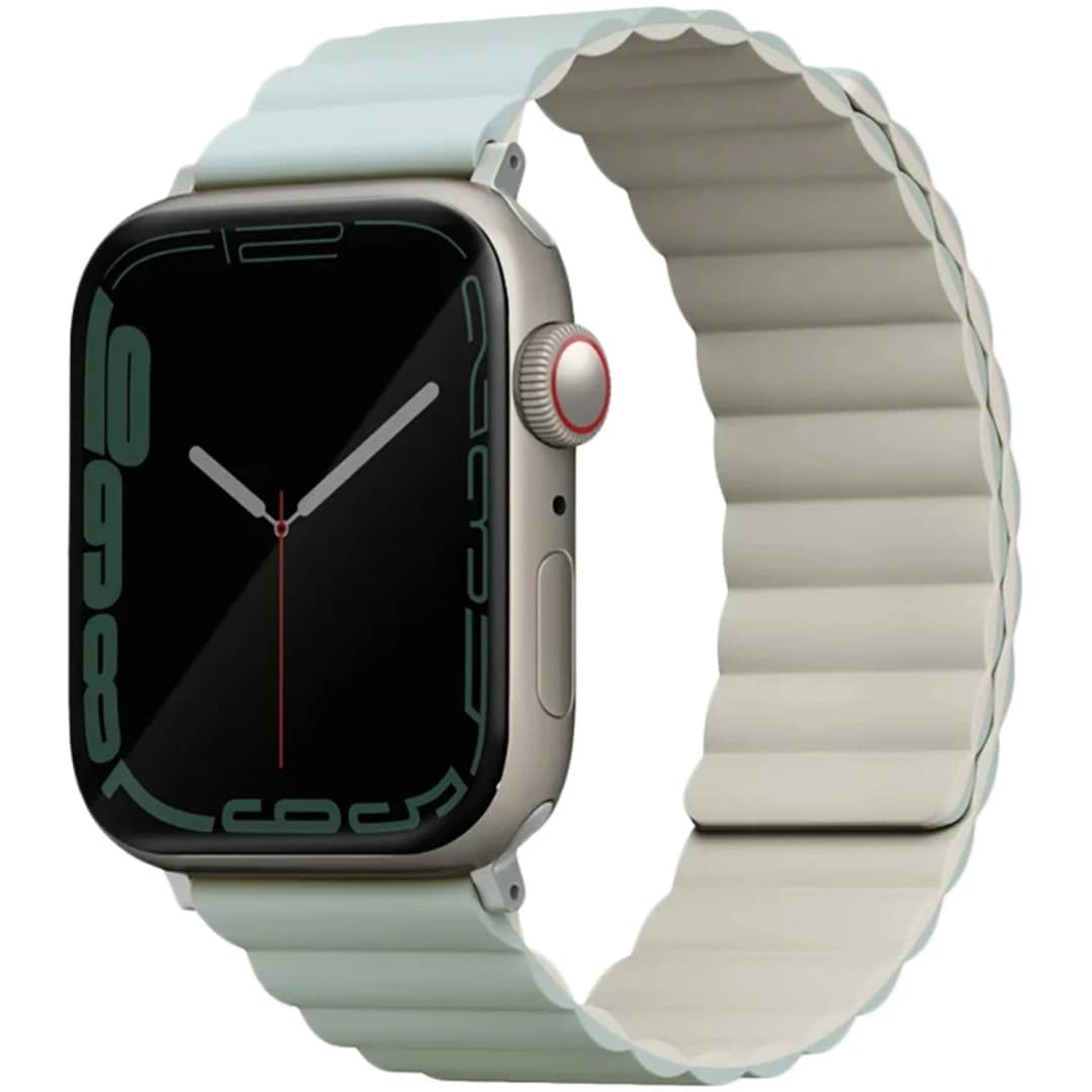 Ремешок Uniq Revix reversible Magnetic для Apple Watch 44 45 49 Sage Beige, Бежевый — фото 6
