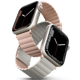 Ремешок Uniq Revix reversible Magnetic для Apple Watch 44 45 49 Pink Beige, Розовый — фото 1