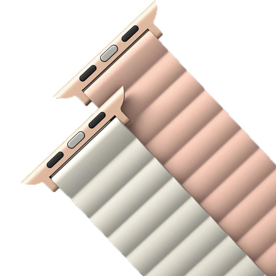 Ремешок Uniq Revix reversible Magnetic для Apple Watch 44 45 49 Pink Beige, Розовый — фото 2