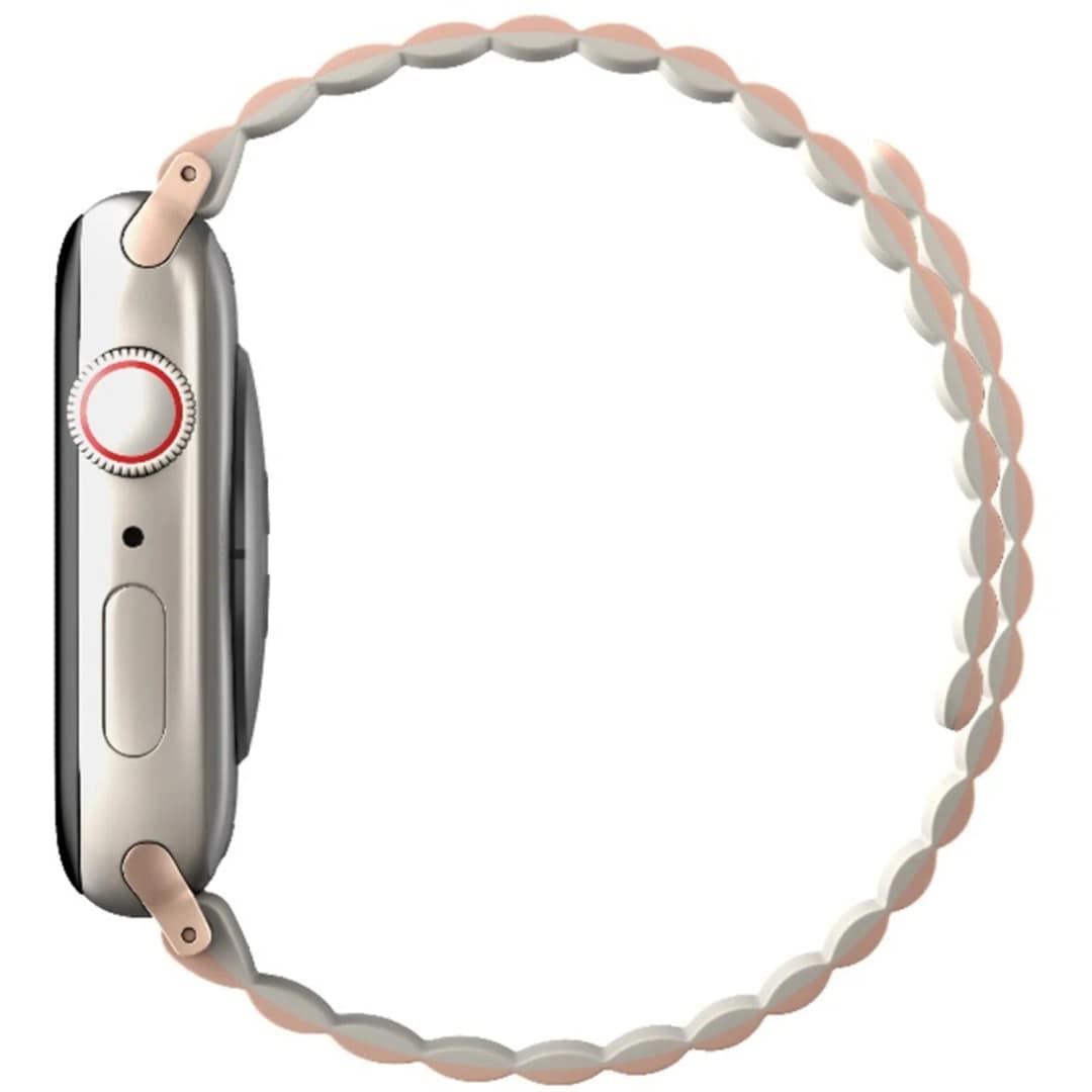 Ремешок Uniq Revix reversible Magnetic для Apple Watch 44 45 49 Pink Beige, Розовый — фото 3