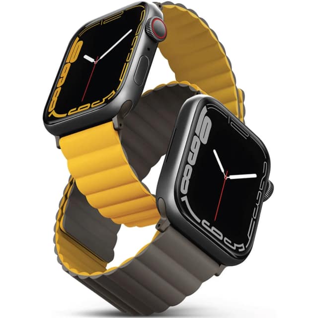 Ремешок Uniq Revix reversible Magnetic для Apple Watch 44 45 49 Mustard Khaki, Желтый