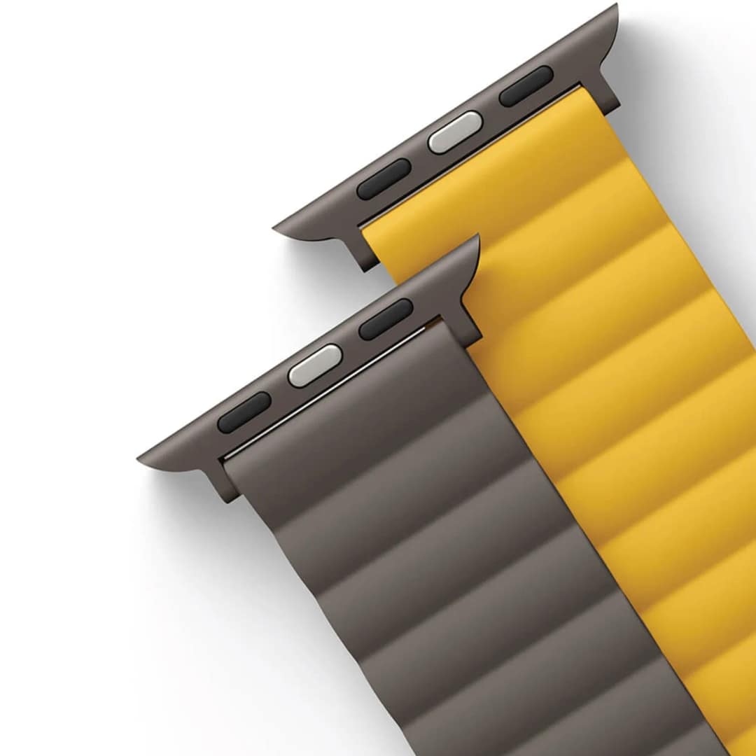 Ремешок Uniq Revix reversible Magnetic для Apple Watch 44 45 49 Mustard Khaki, Желтый — фото 2