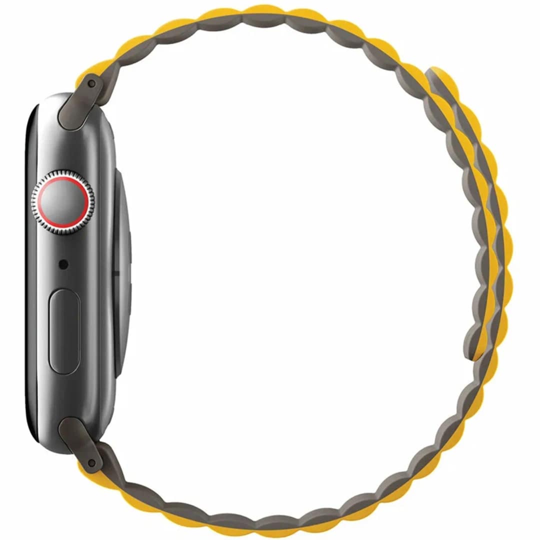 Ремешок Uniq Revix reversible Magnetic для Apple Watch 44 45 49 Mustard Khaki, Желтый — фото 5