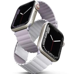 Ремешок Uniq Revix reversible Magnetic для Apple Watch 44 45 49 Lilac White, Фиолетовый — фото 1