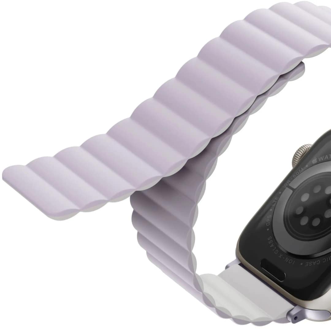 Ремешок Uniq Revix reversible Magnetic для Apple Watch 44 45 49 Lilac White, Фиолетовый — фото 4